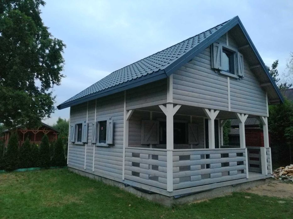 domek drewniany,letniskowy,4mx5m,kolanowa 50cm, szkieletowy,poddasze