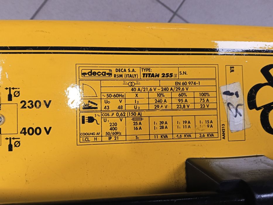 Spawarka elektrodowa TITAN  255E DECA