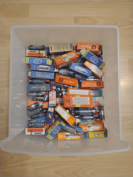 Lampy elektronowe 76 sztuk NOS i używki