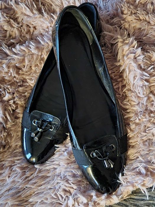 Hogl czarna skóra lakierowana rozm. 44 ( 9,5 )