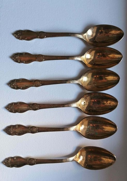 Łyżeczki pozlacane