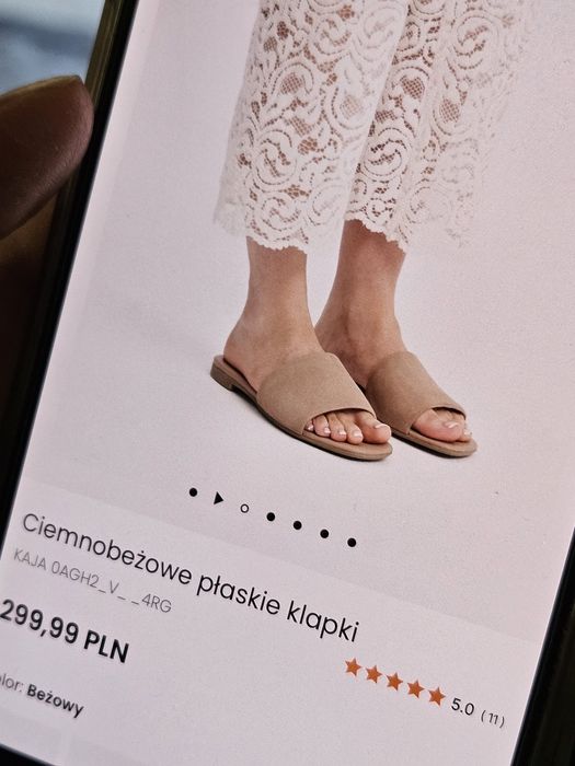 Klapki Ryłko rozmiar 39