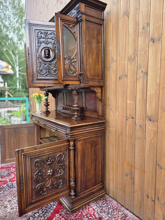 Kredens eklektyczny secesja figularny #2130 Stylowy Węgrów
