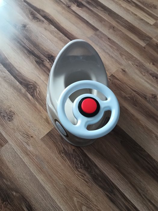 BIG Nocnik Szary New Bobby Car Autko Kierownica nocnik