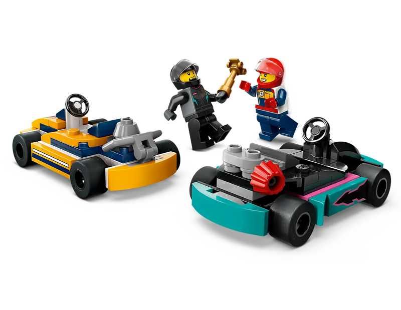 Klocki LEGO CITY 60400 Gokarty I Kierowcy Wyścigowi Nowe Poznań