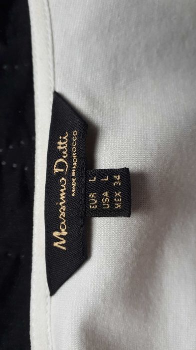 Massimo Dutti - biała sukienka rozmiar L