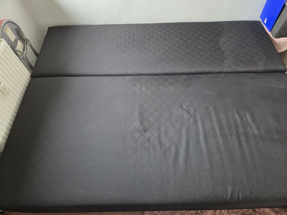 Tapczan, sofa rozkładana, łóżko, z pojemnikiem