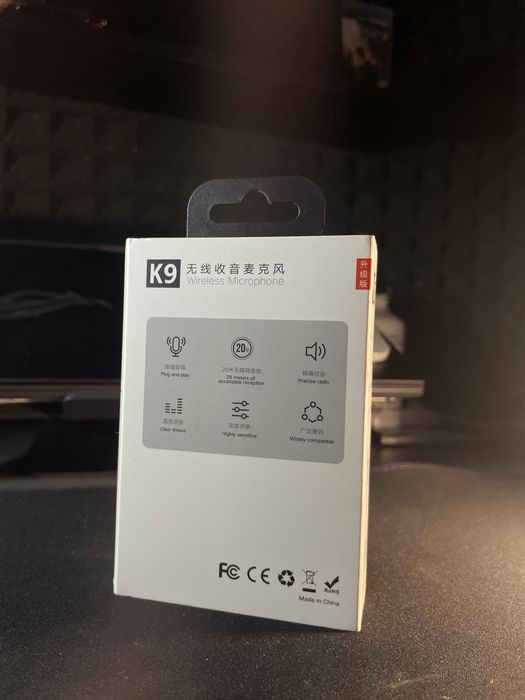 Беспровідний мікрофон (IOS, Android) | YLW K9 | Lavalier K9