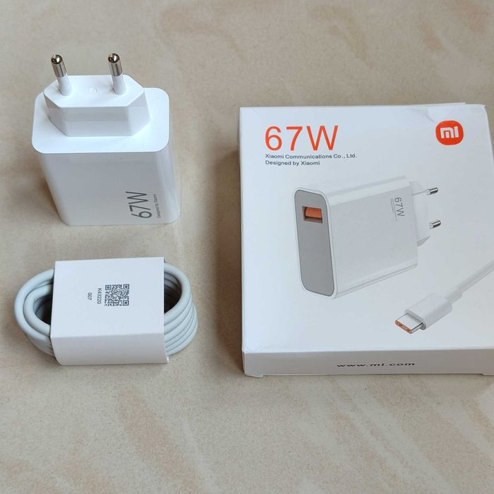Турбо Зарядка Xiaomi 67W блок + кабель (6А) MDY-12-EH (33W, 67W, 120W)
