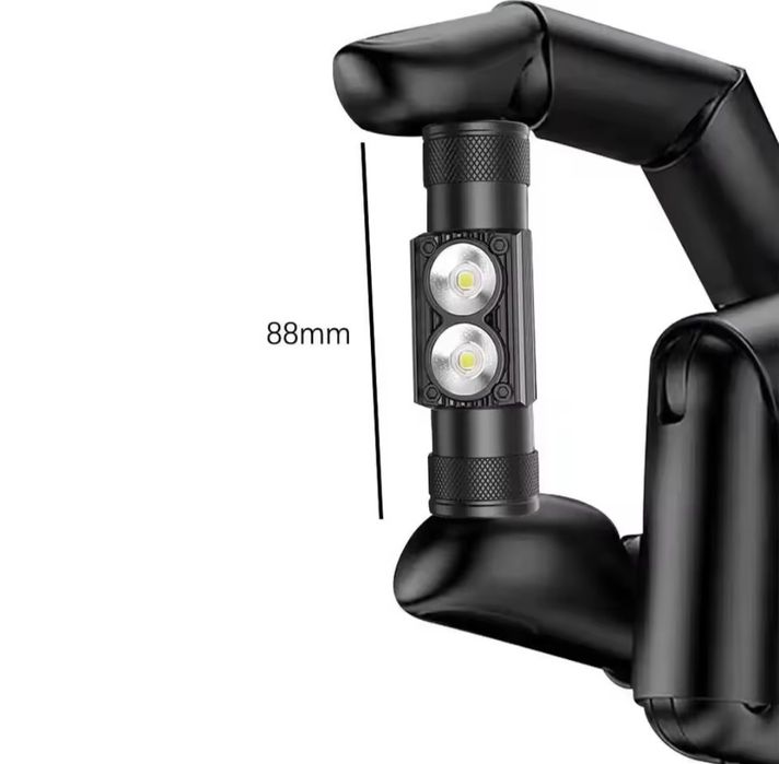 Металевий налобний ліхтарик