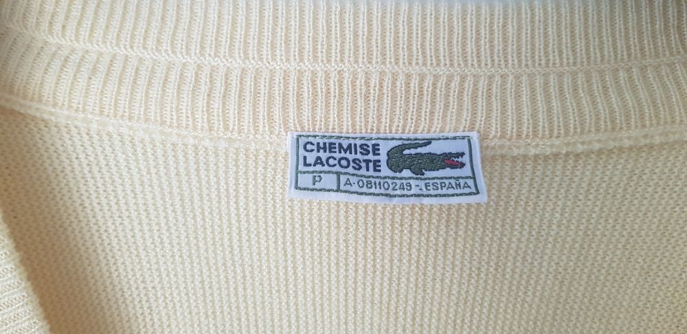 Lacoste żółty sweter męski M/L