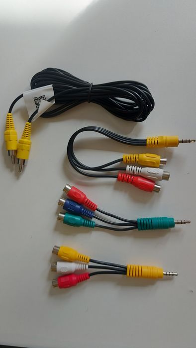 Komplet nowych kabli kabel cinch RCA -  jack