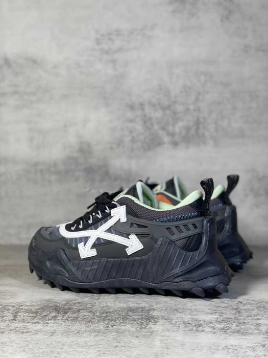 Кроси OFF White 1000 ODSY Green чорні з зеленим кросівки офвайт свага