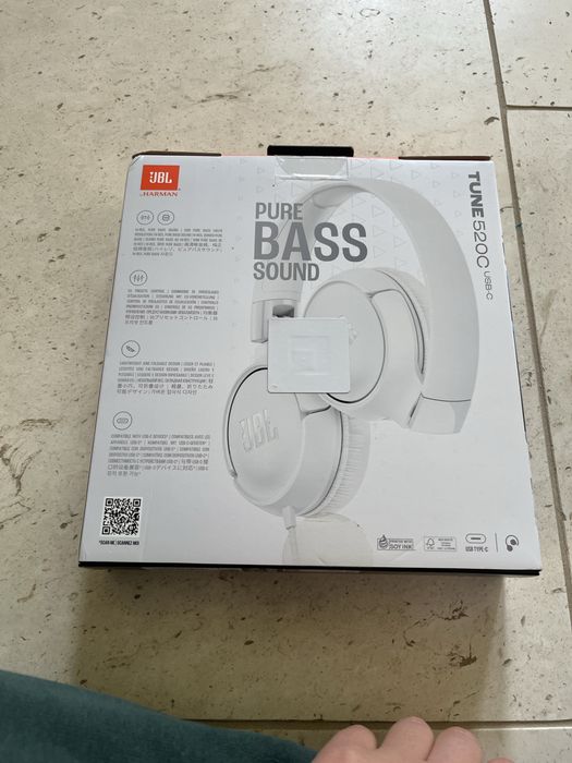Słuchawki nauszne przewodowe  jbl tune 520c usb-c