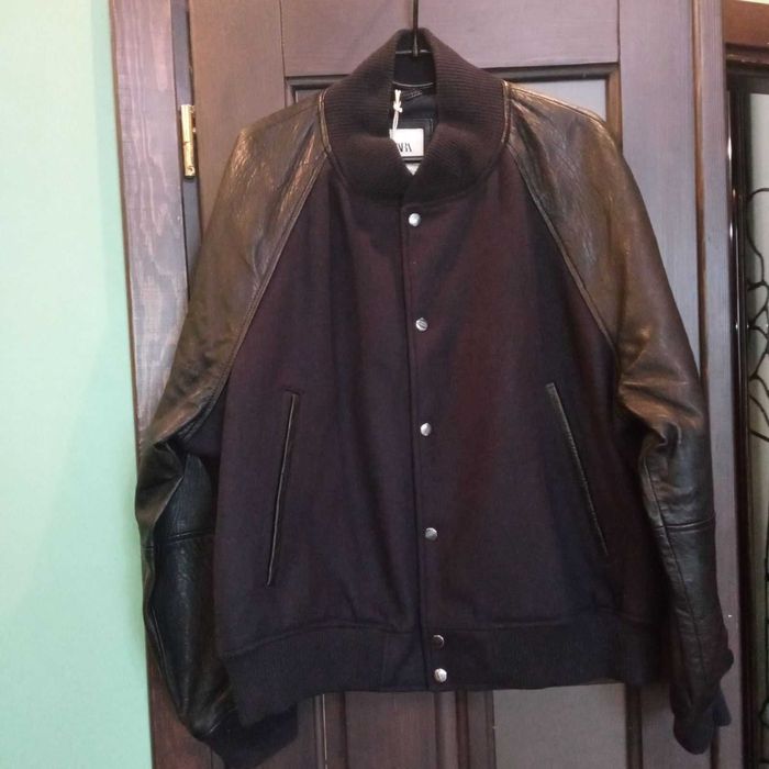 Zara бомбер куртка шкіряна Оригінал