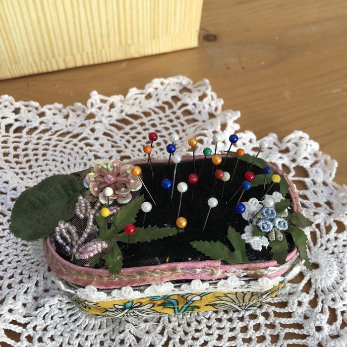 Porta  alfinetes para costura muito decorativo