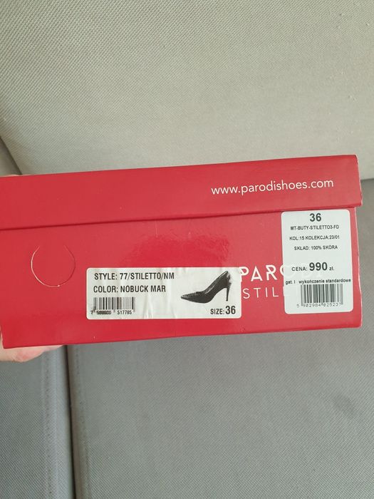 Granatowe niebieskie buty szpilki
