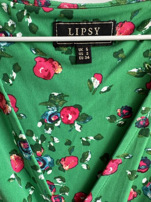 Lipsy London 34 xs kwiaty zielona