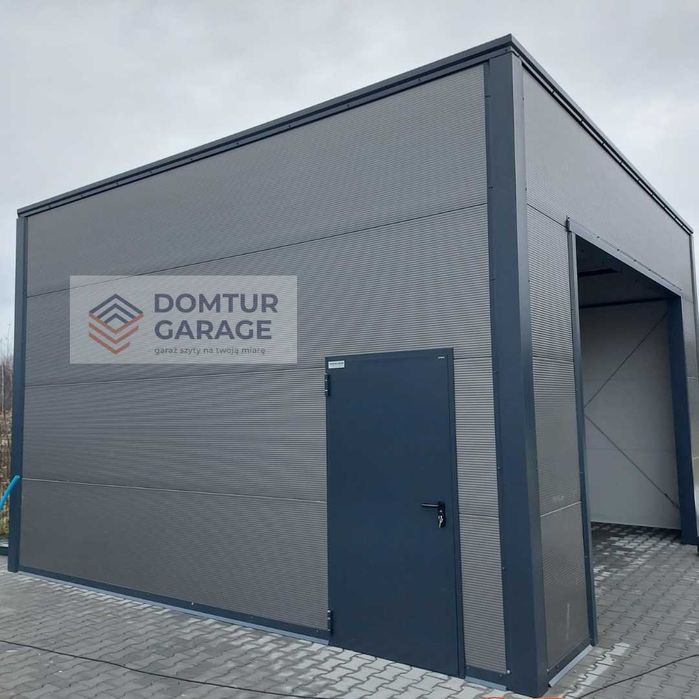 Domki garaż budynek ocieplany z płyt warstwowych