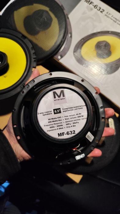 Авто акустика Mystery MF 632. Коаксиальные динамики для авто