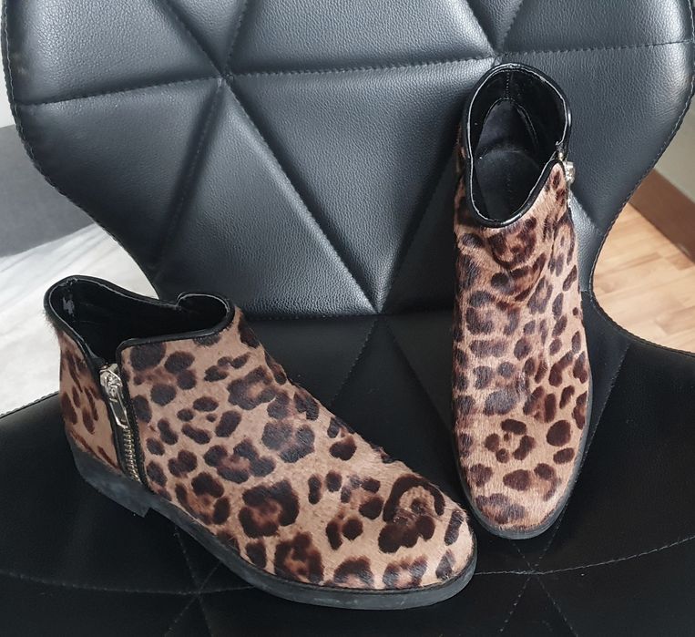 Леопардовые полусапожки Zara