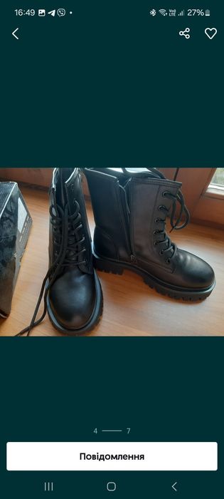 Берці жіночі,зимові,черевики шкіряні