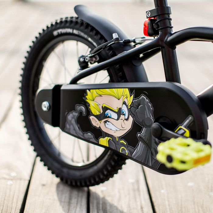 BICICLETA DE CRIANÇA 4-6 ANOS 500 DARK HERO 16 POLEGADAS