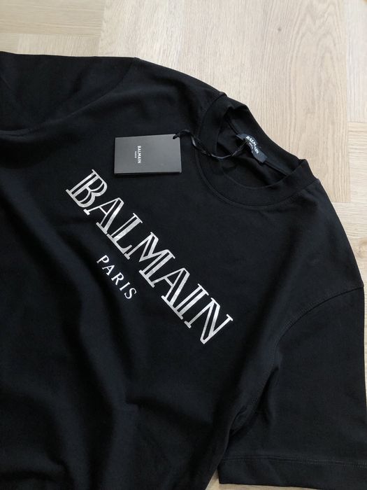 Koszulka bluzka tshirt BALMAIN S-2xl bawelna gruba balenciaga dior