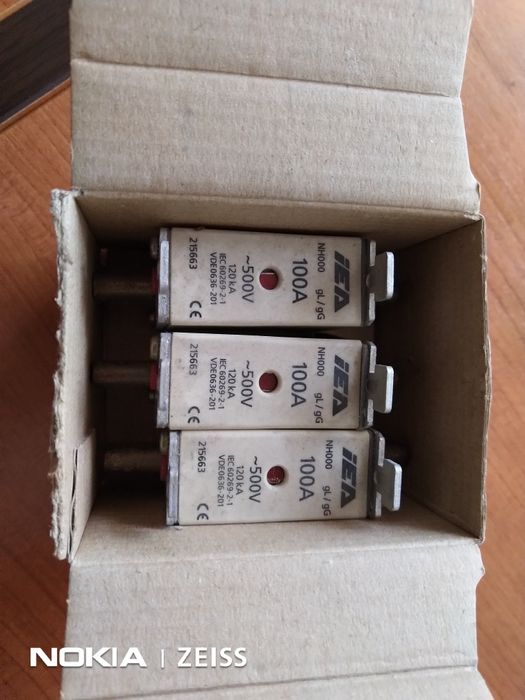 APC Fuses 00, 100 Amperes, New64730002950914120