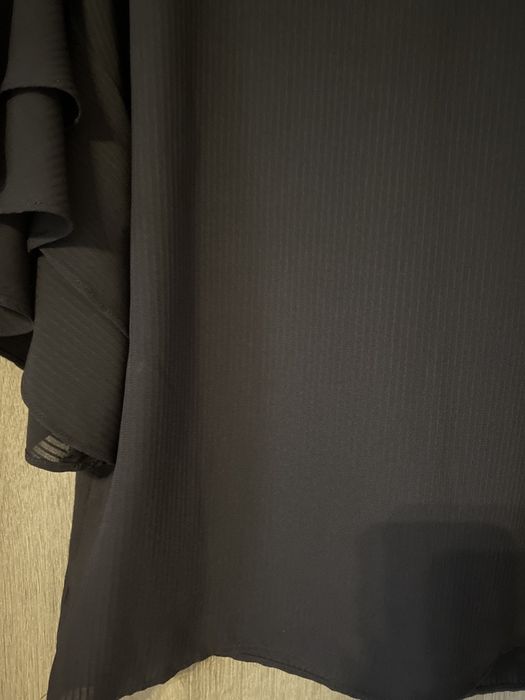 H&M grantowa zwiewna delikatna falbany elegancka biuro 34 S M HIT