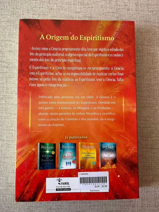 Livro A Génese, de Allan Kardec
