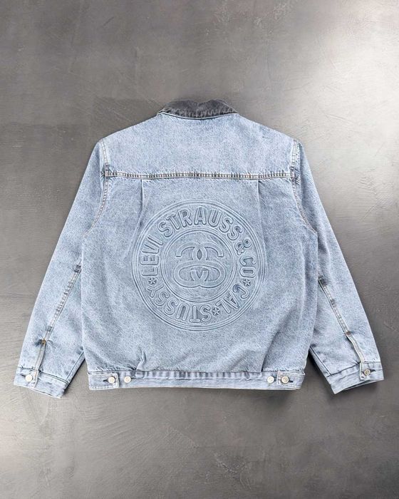 Куртка STUSSY & Levi's Embossed Trucker Jacket