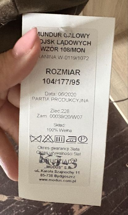 Plaszcz wojsk lądowych