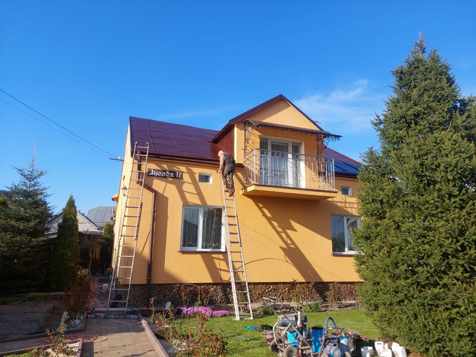 Фарбування даху. Миття покрівлі. Фарбування ангарів. Шифера. НАДІЙНО