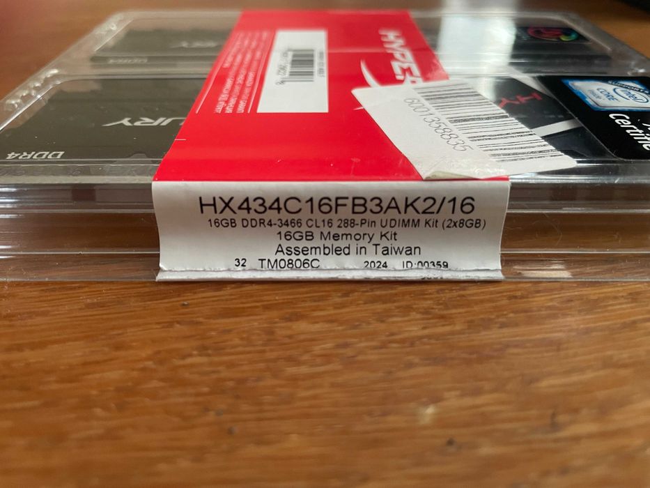 Оперативна пам'ять Kingston (ex. HyperX) DDR4 16GB (2x8GB) 3600 MHz