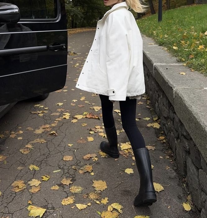 Біла куртка - сорочка