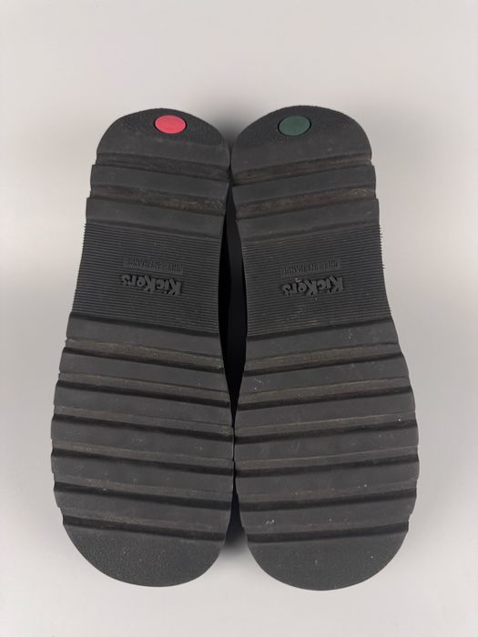 Розмір 43 27.5 см Чорні шкіряні туфлі Kickers Kick Lo