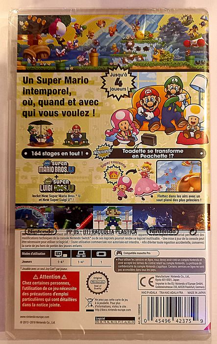 Mario Bros U Deluxe /Nintendo Switch/ Nowa! Kartridż!