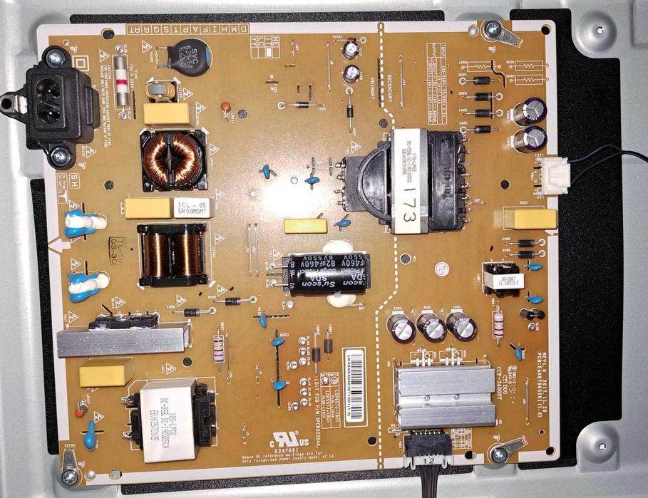 LG 55uk6470plc zasilacz, płyta główna, podświetlenie