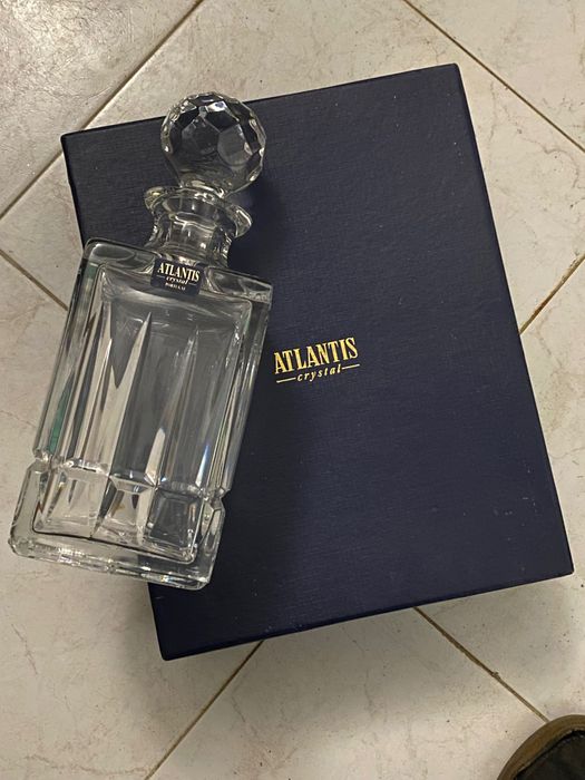 Cristal Atlantis Garrafa com dois copos