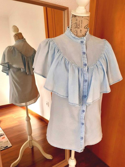 Camisa azul Pull & Bear