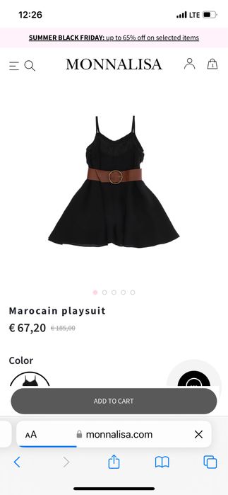 Черный сарафан il gufo и комбез Monnalisa