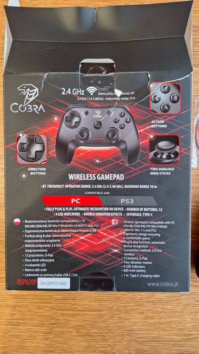 Game Pad PC PS bezprzewodowy