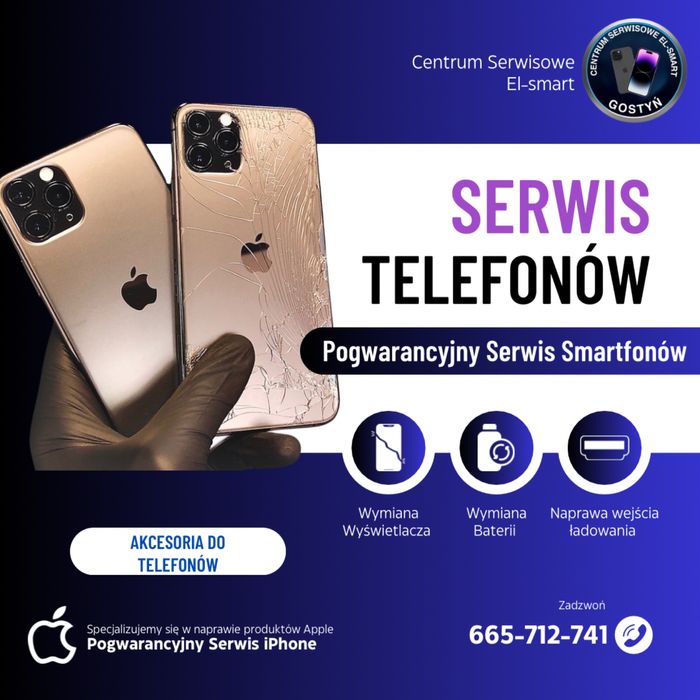 Serwis Telefonów IPHONE SAMSUNG GSM | El-Smart Gostyń | Kolejowa 32