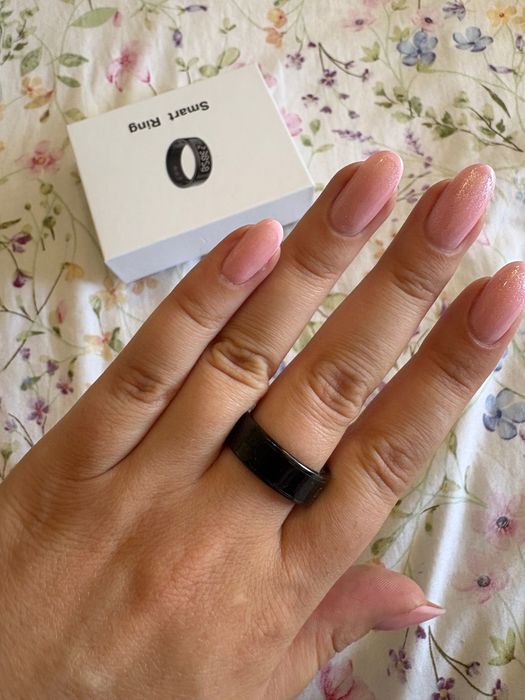 Smart Ring INTELIGENTNY pierścień z wyświetlaczem LED 5ATM Czarny r 10 / 23