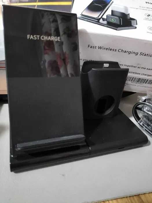 Ładowarka Bezprzewodowa, Czarna iPhone 14/14 Pro/13/12/11