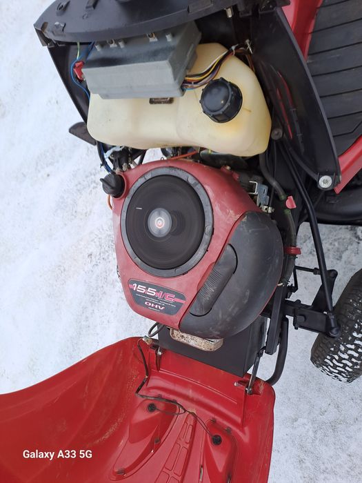 Traktorek kosiarka jonsered manual.kosz. sprawny 15,5 briks