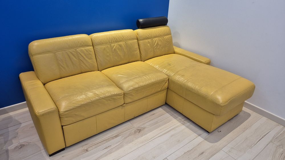 Narożnik skóra naturalna.