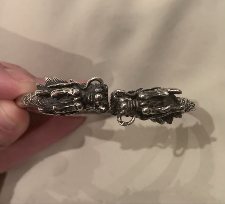 Pulseira  com dragões em prata 925 variadas