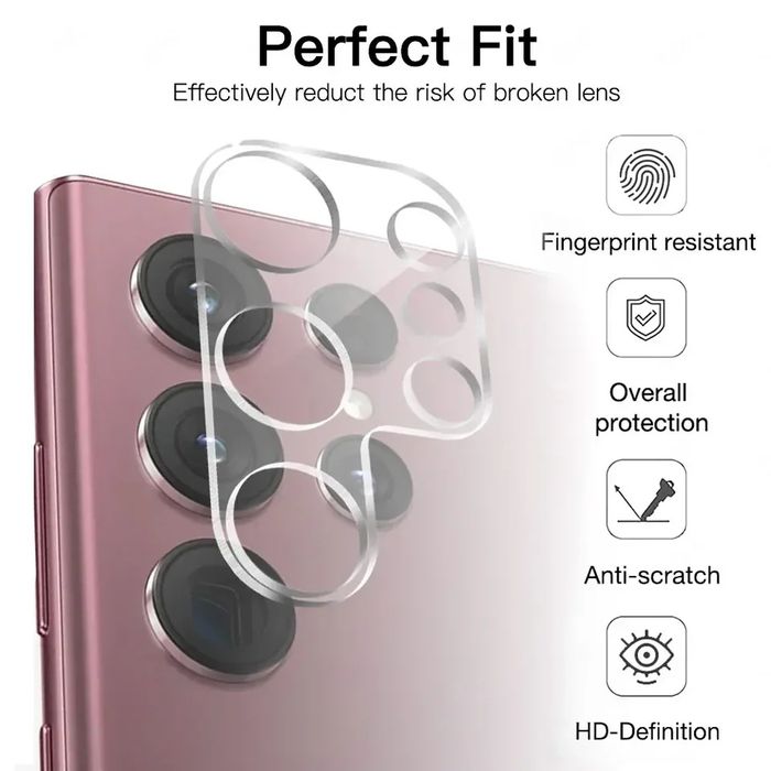 Película Vidro P/ Câmara Samsung S24 / S24 Plus / S24 Ultra /S22 Ultra